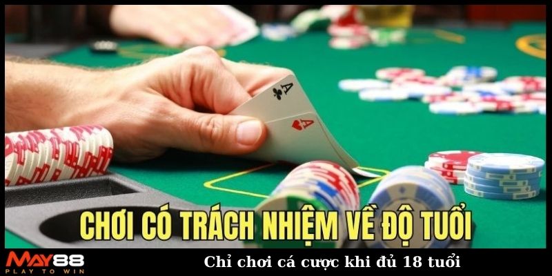 Chỉ chơi cá cược khi đủ 18 tuổi