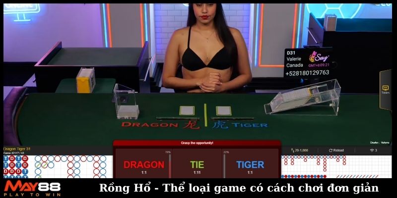 Rồng Hổ - Thể loại game có cách chơi đơn giản